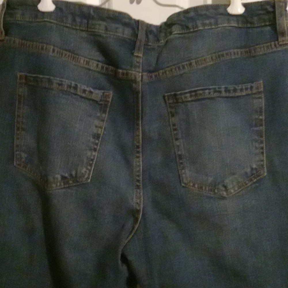 Fashion Nova Dark Blue Jean Shorts - Picture 4 of 5